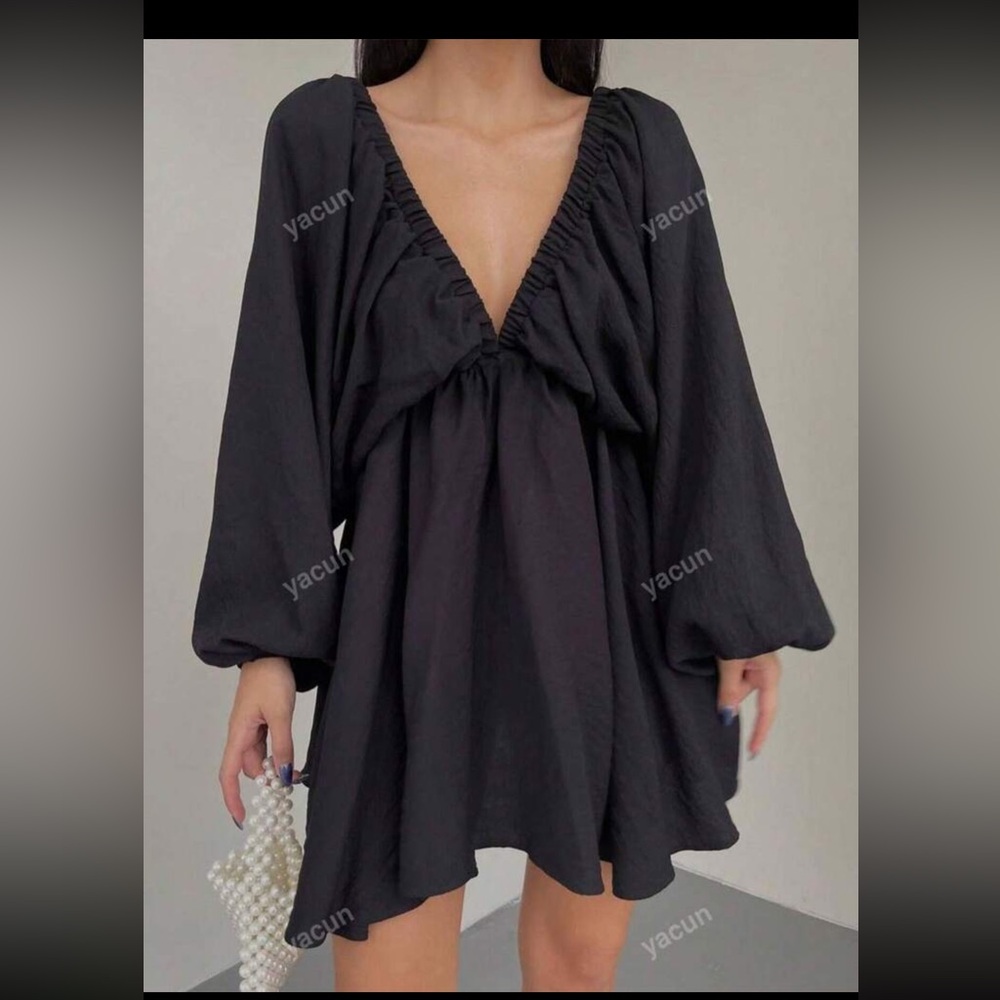 SHEIN Deep V Dress